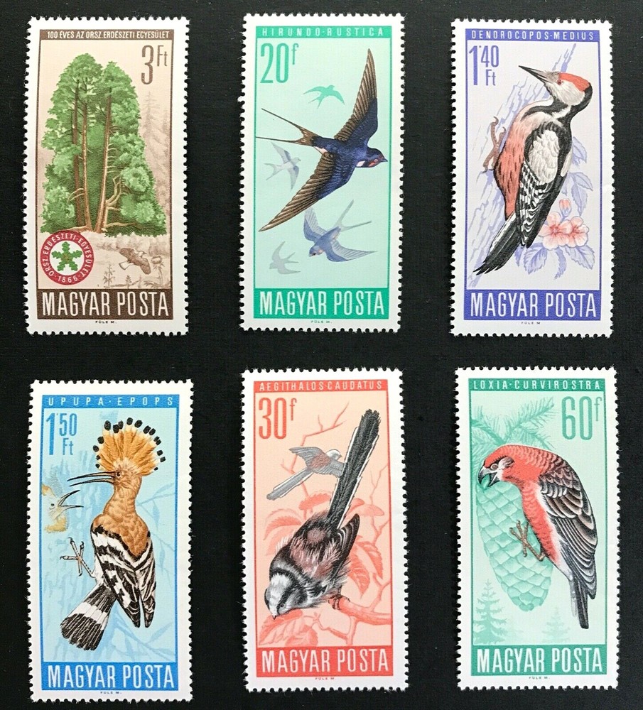Hungary #1746-51 Birds MNH