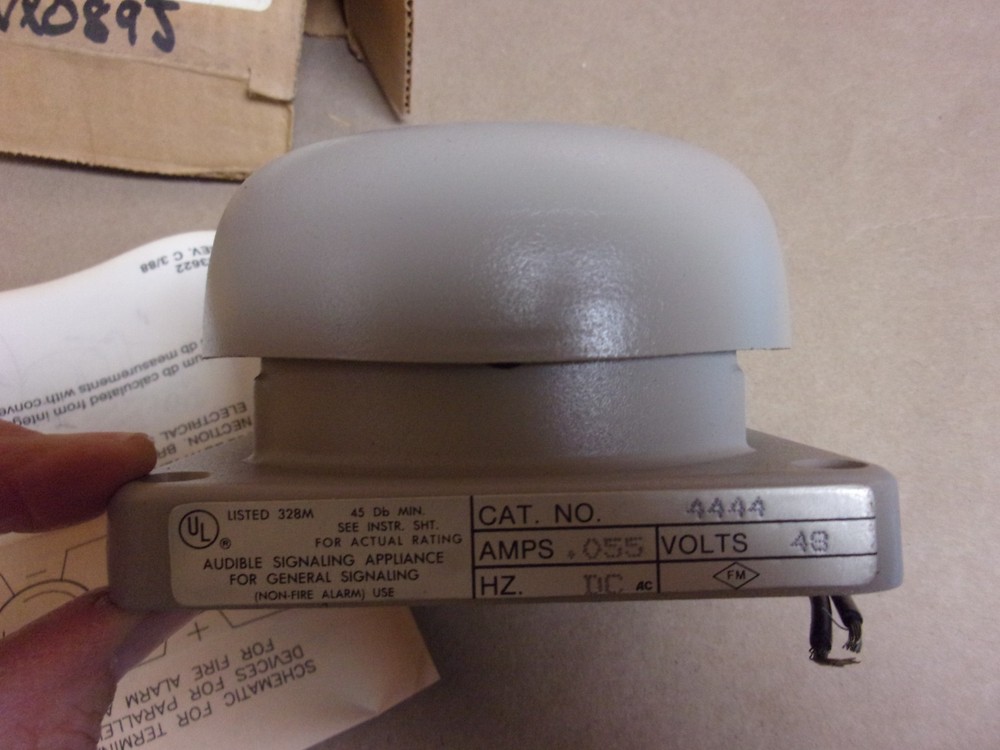 Faraday Bell , cat# 444B-4-15-48-DC