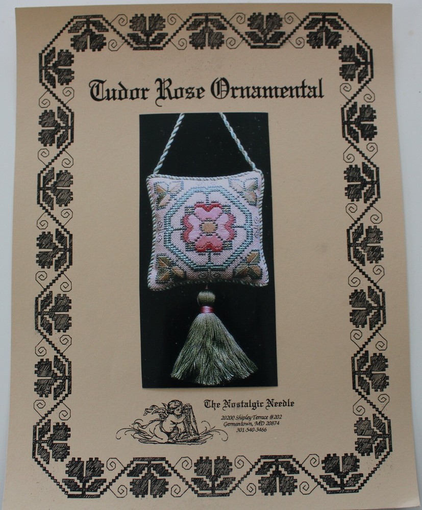 Tudor Rose Ornamental - by Nostalgic Needle