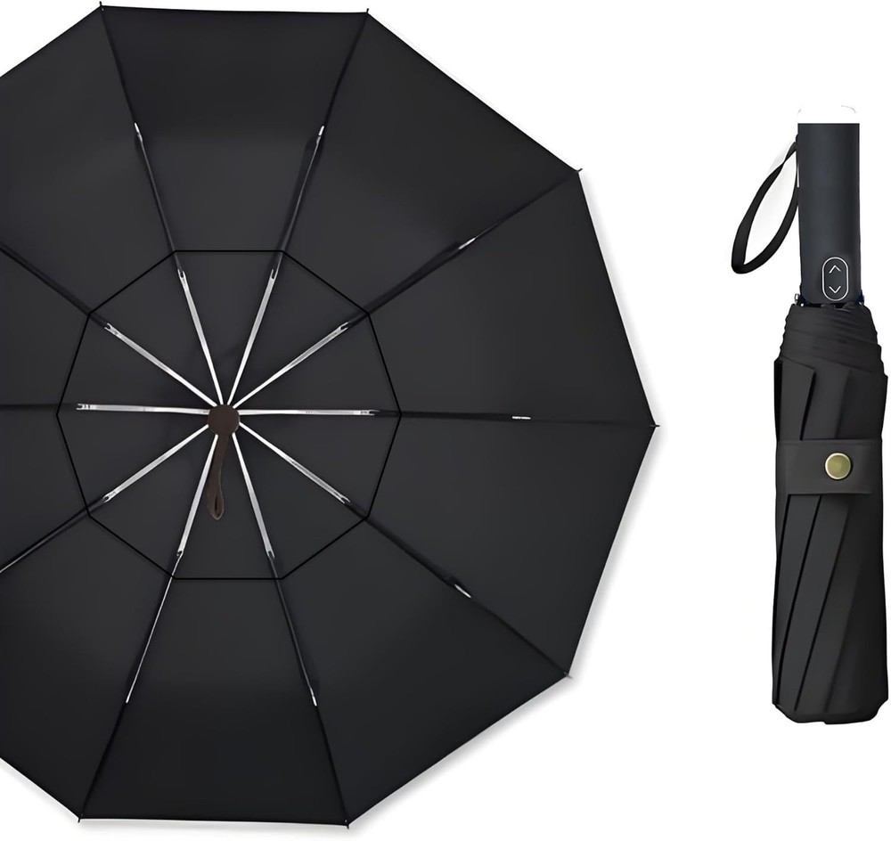 Elegantly Crafted 54 Inch Golf Umbrella: Automatic Open, Waterproof & Windproof