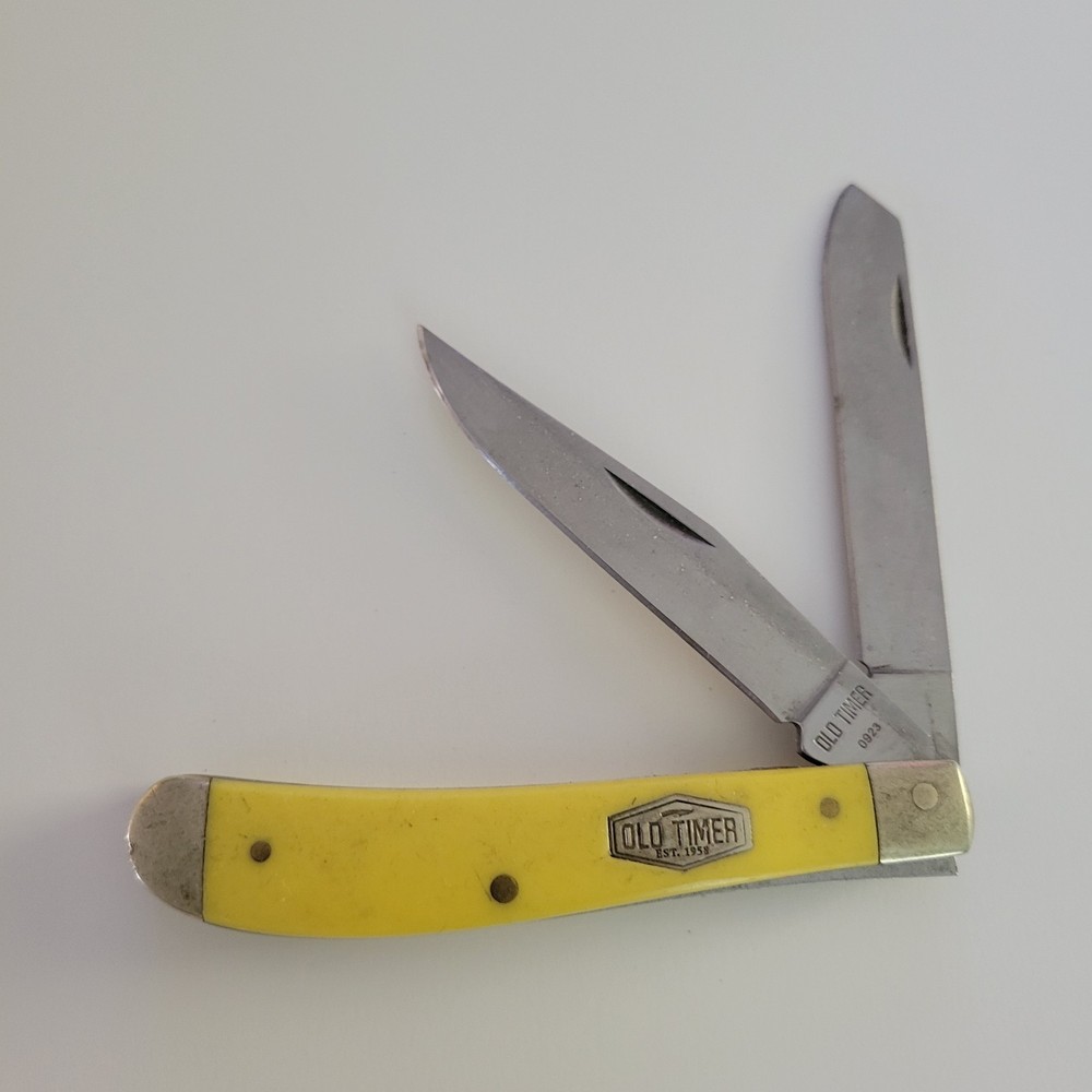 Schrade Old Timer Pocket Knife | Yellow | Model 940TY