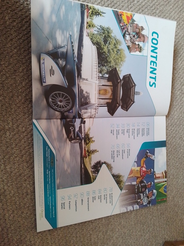 FIA Formula E ePrix Programme London 2015. Vgc