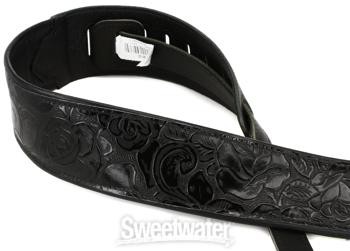 Levy's M4WP-007 Garment Leather Guitar Strap - Black