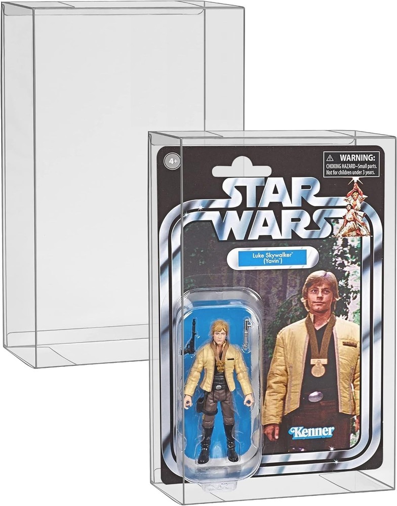 Star Wars Vintage 3.75" Action Figures Plastic Protective Cases Display Storage
