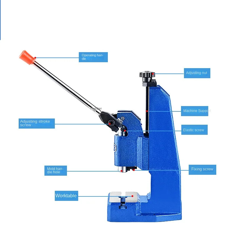 J03-0.4A Small Manual Press Desktop Manual Punching Press Machine Tools