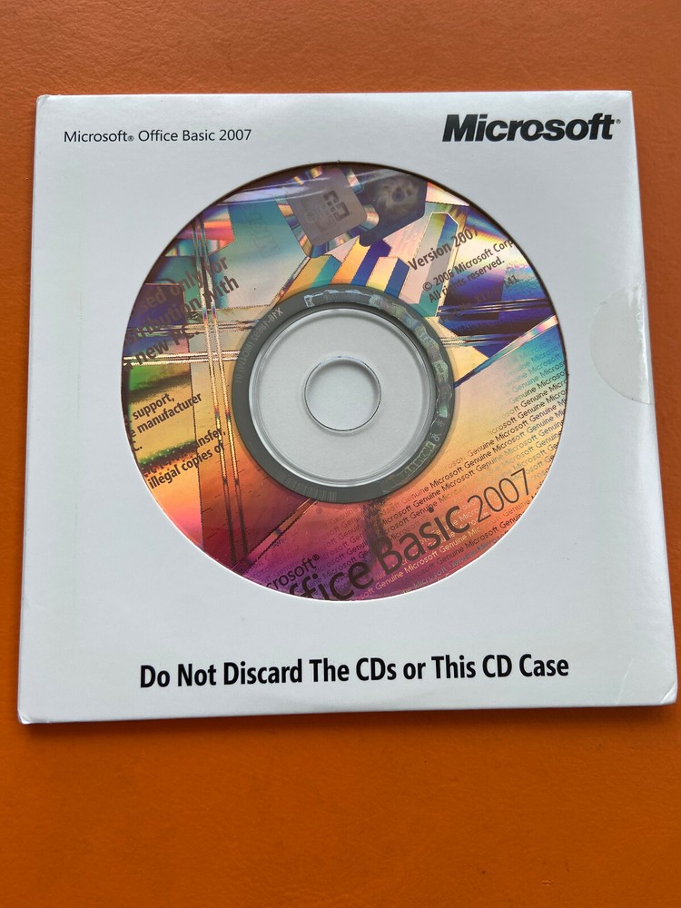Microsoft EXCEL 2007 ,OUTLOOK  2007, WORD 2007 Full Version With License  NEW