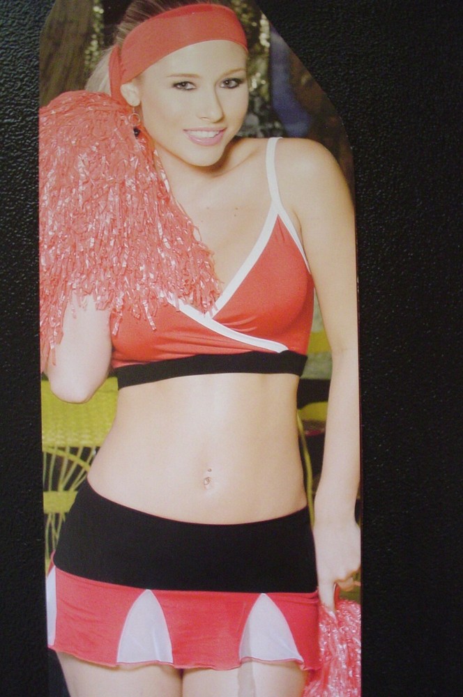 STRIPPER POLE DANCER EXOTIC ENTERTAINER "CHEERLEADER" OUTFIT SIZE LARGE