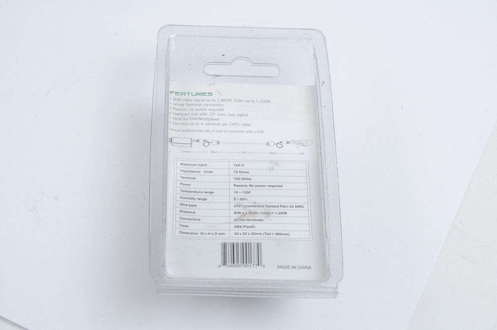 Comelit CNTB Passive Balun Transceiver with Pigtail - Adapter Security Systems