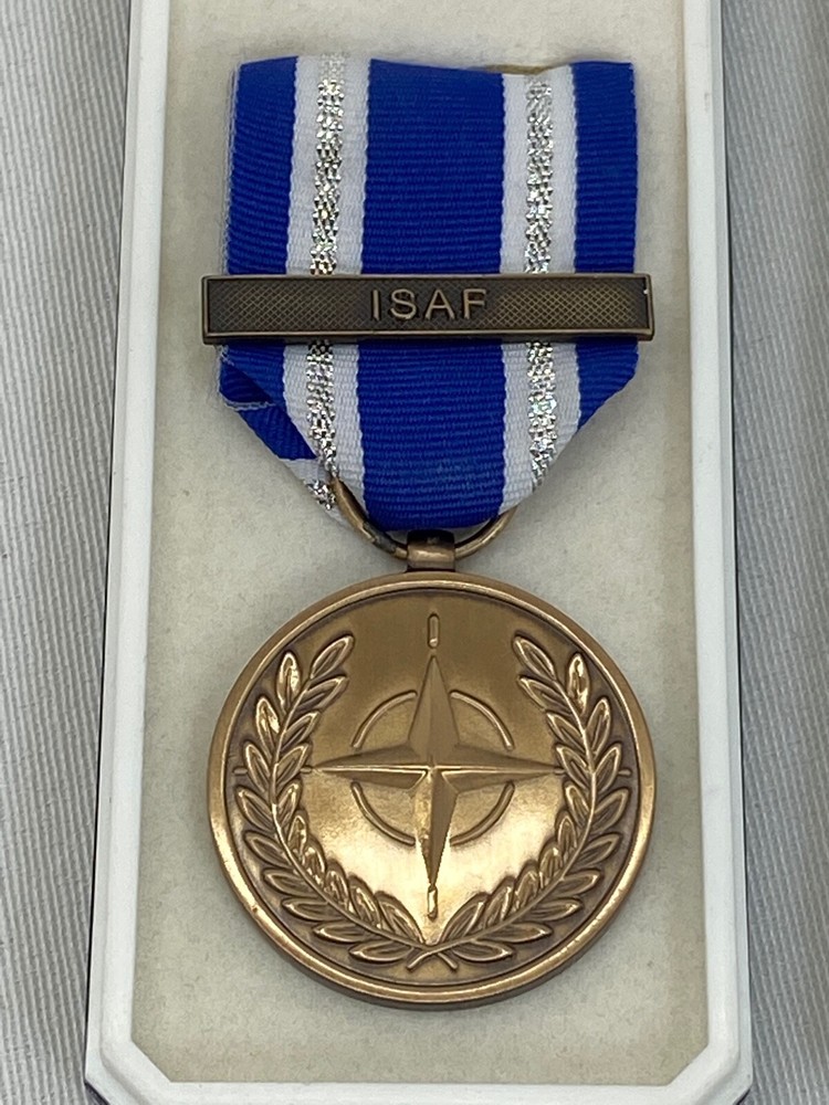 NATO Non Article 5 ISAF Boxed Medal