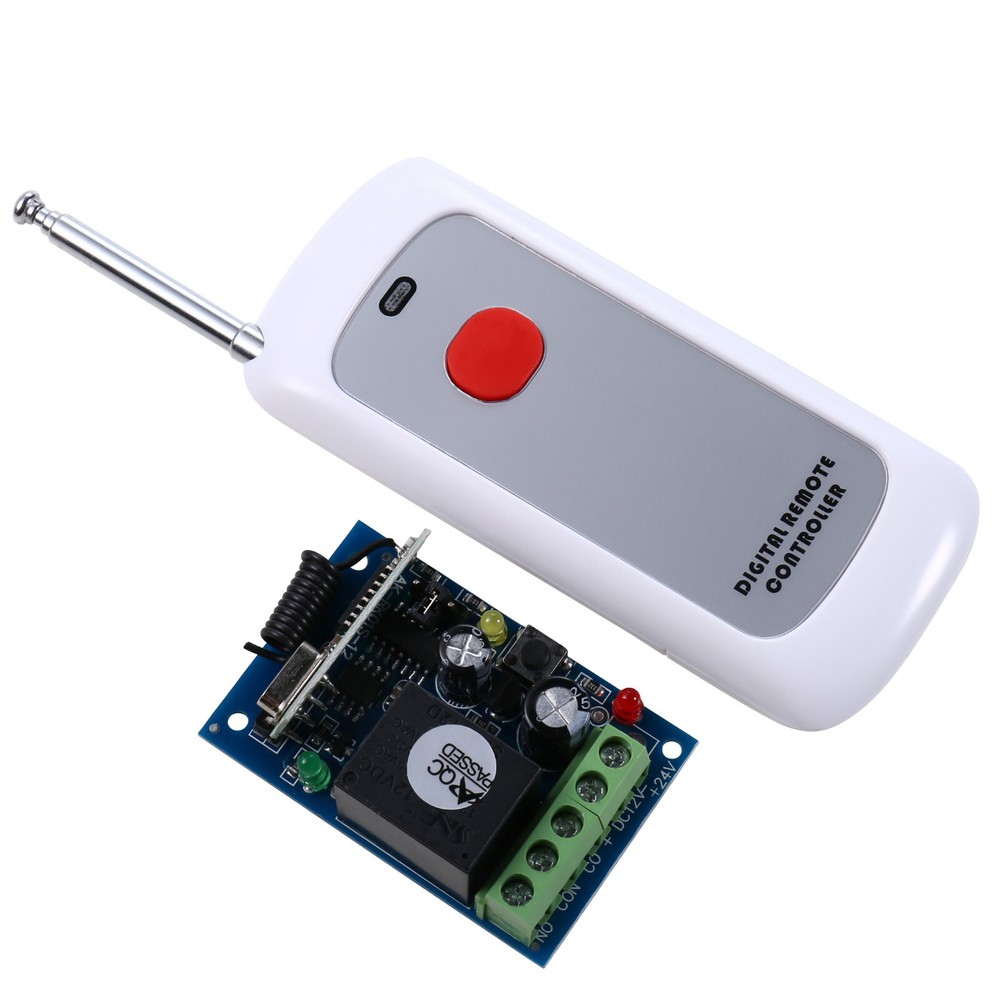 DC 12V 24V 433MHz 1 Channel Wireless RF Remote Control Switch Learning Code