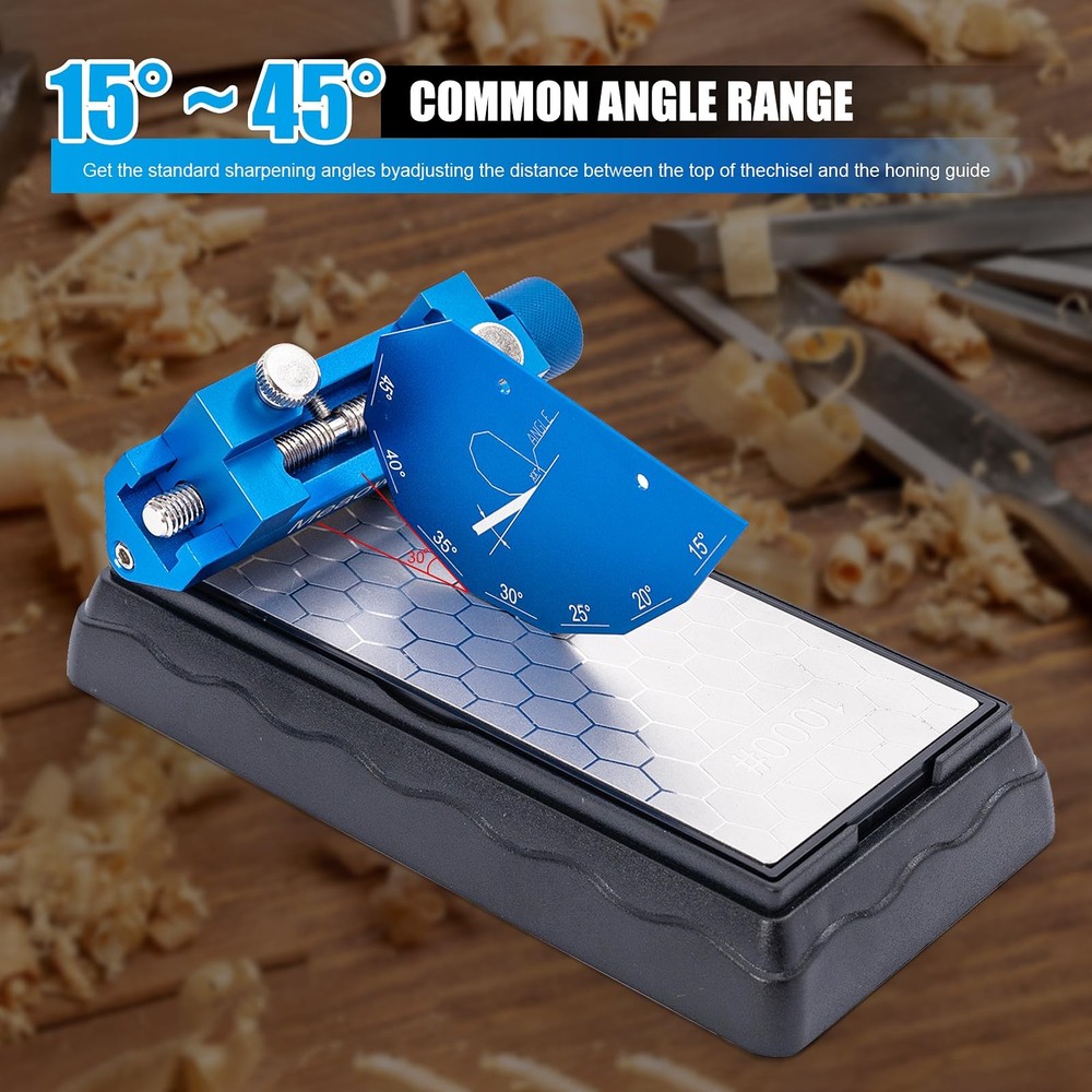 Chisel Sharpening Kit with Sharpening Stones – Wood Chisel Sharpener Honing G...