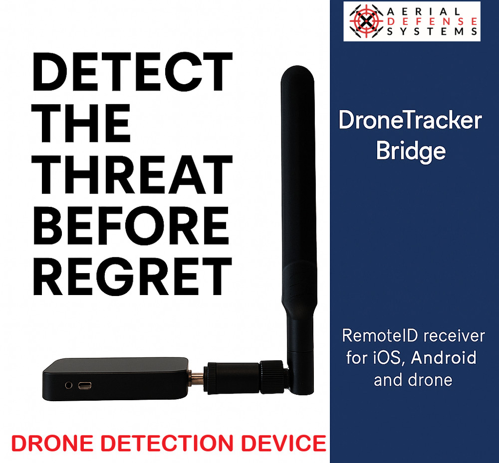 Drone and Pilot Detection Device –Handheld Remote ID Receiver for iOS & Android
