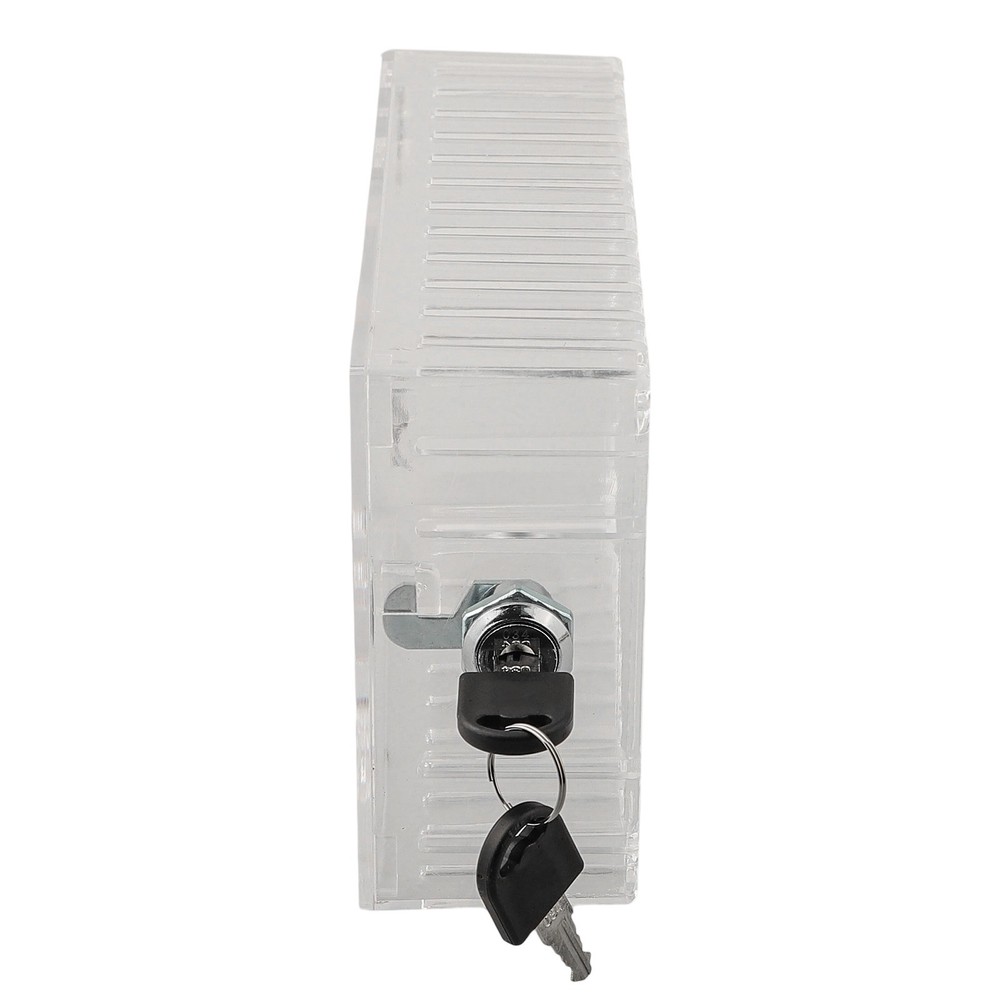 Transparent Thermostat Lock Box with Keys for Enhanced Security Features