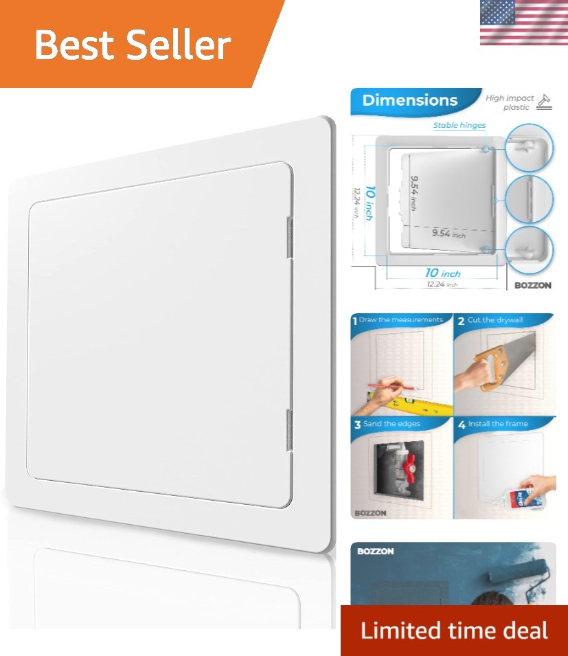 Versatile 10x10 Drywall Access Panel - UV-Stabilized and Water-Repellent