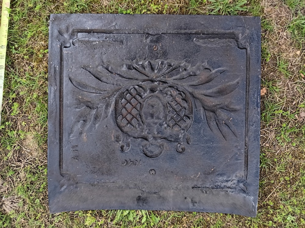Antique Victorian Cast Iron Fireplace Cover