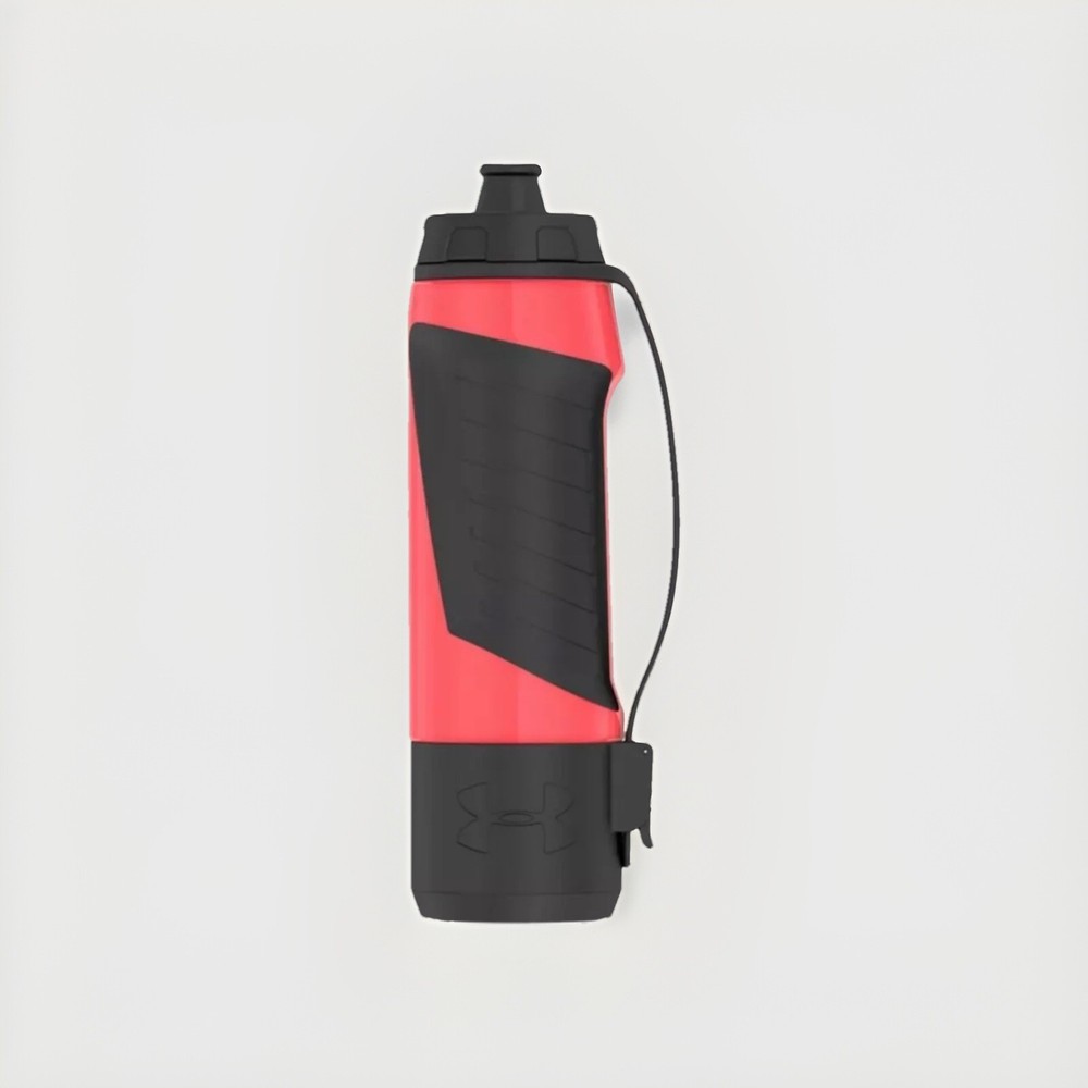 Under Armour Handle-it 24 oz Squeeze Hydration Water Bottle, Beta Red/Black