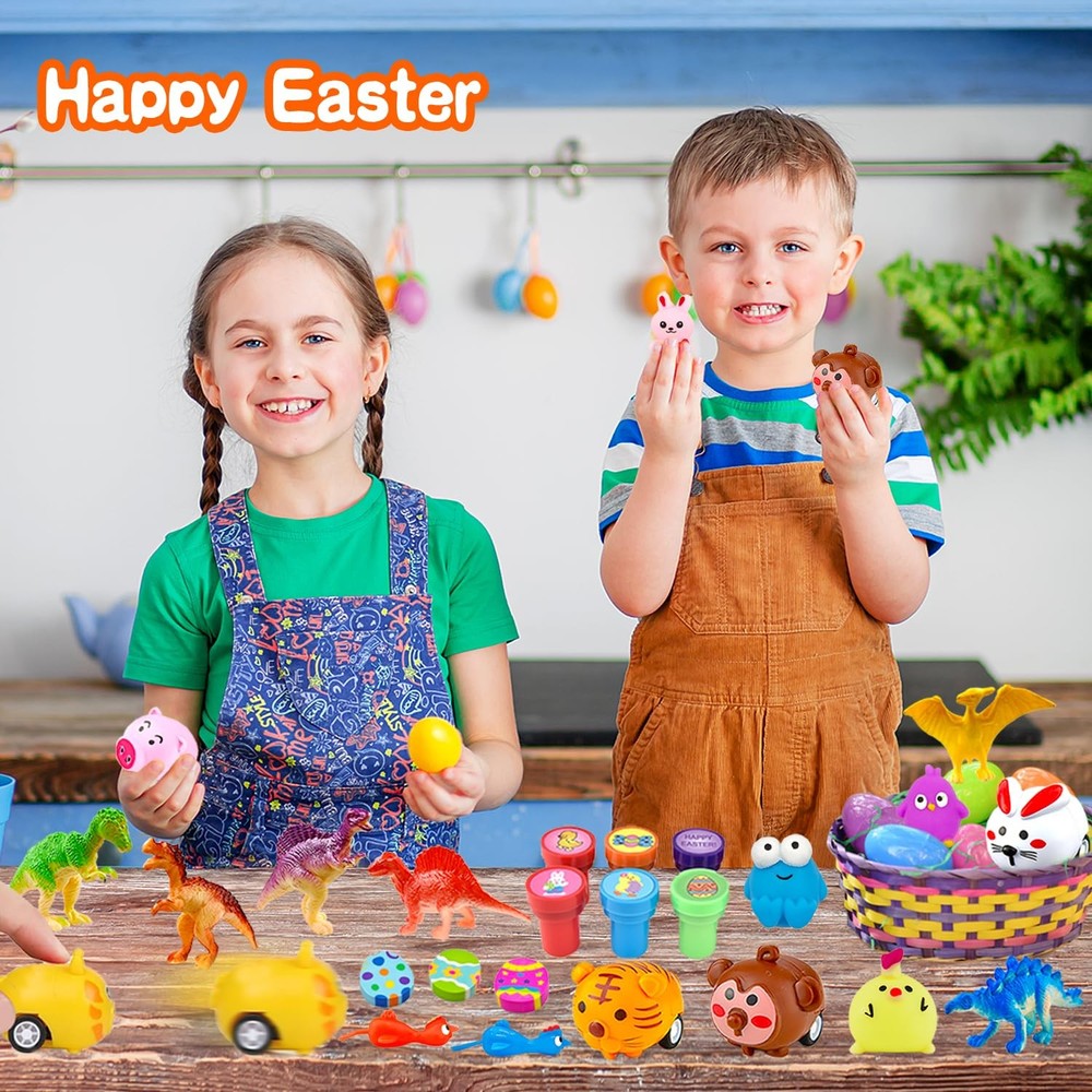 318 Pcs Prefilled Easter Eggs Filled Pre Filled Easter Eggs for Kids Prefille...
