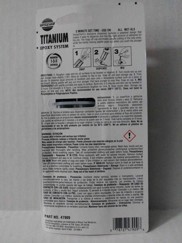 2 Versachem Titanium Epoxy System 25 ml (47909)