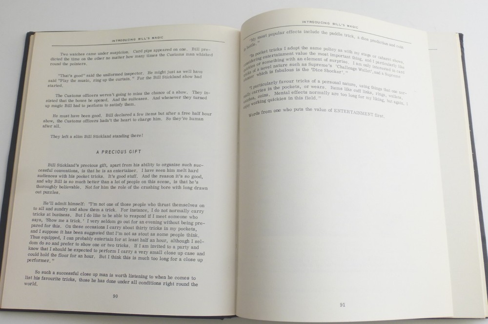 William G. Stickland Introducing Bill's Magic Book England