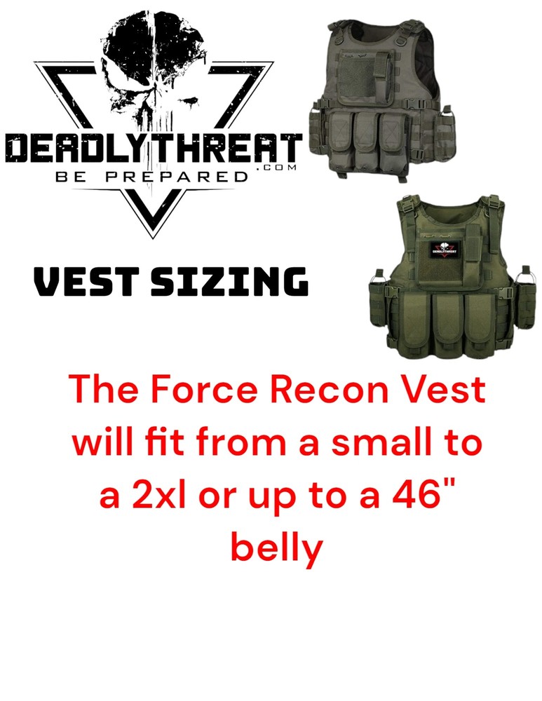 Force Recon Ghost Camo Molle Tactical Vest Plate Carrier