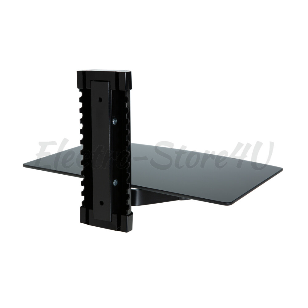 Wall Mount Shelf for TV Cable Box Tier Component Console AV DVR DVD Bracket