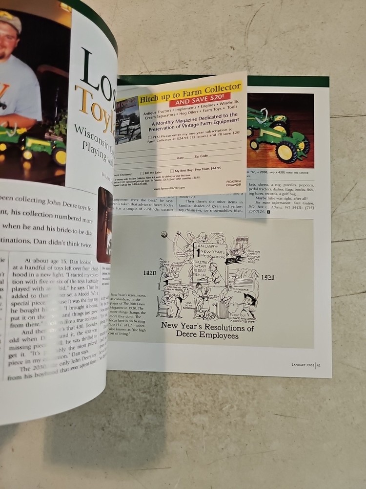 JOHN DEERE TRADITION Magazine Volume 1 Issue 9 January 2002