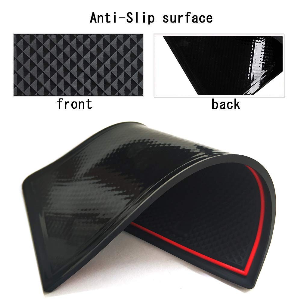 8 PCS Red Anti-Dust Mats for Range Rover Evoque 2012-2018 Interior Liners