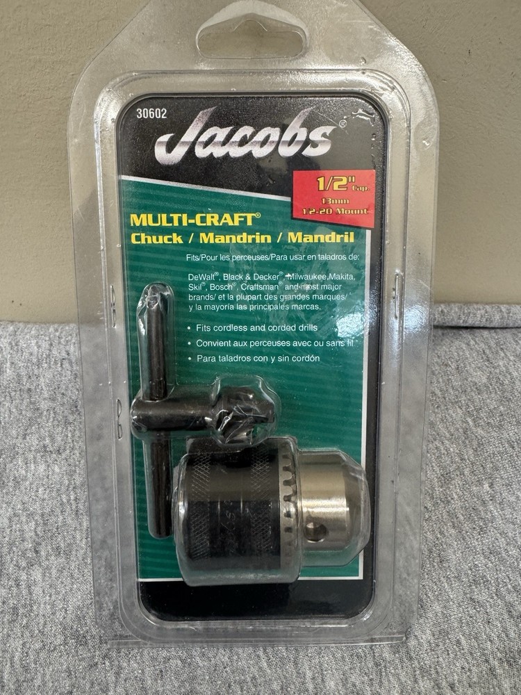 Jacobs "Multicraft" Drill Chuck  #30602  1/2"   NEW