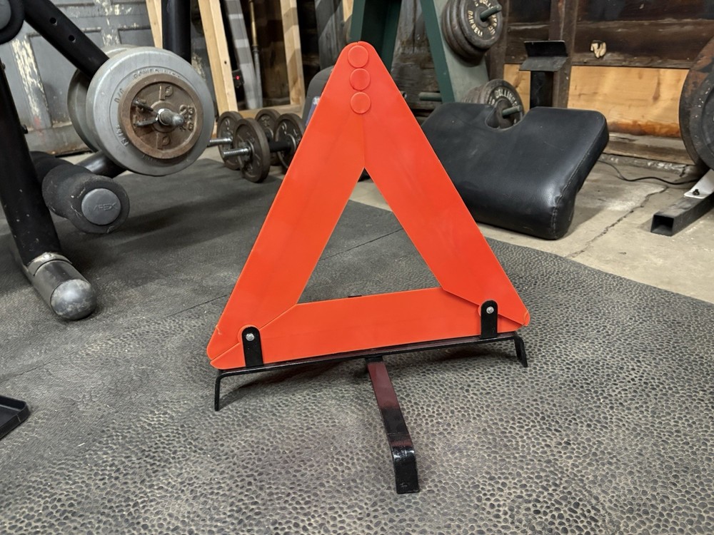 Road Emergency Warning Triangle Foldable Safety Sign With Case