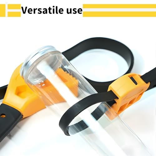 NIXNEHC Upgraded Adjustable Rubber Strap Wrench Set, 2pcs - Max Diameter 6"
