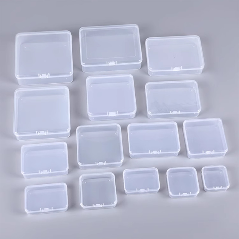 Small Plastic Clear Storage Box Jewelry Beads Organizer Case Container Durable