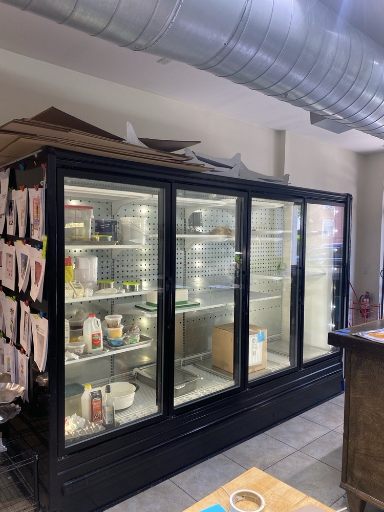 Commercial 4 door  display fridge