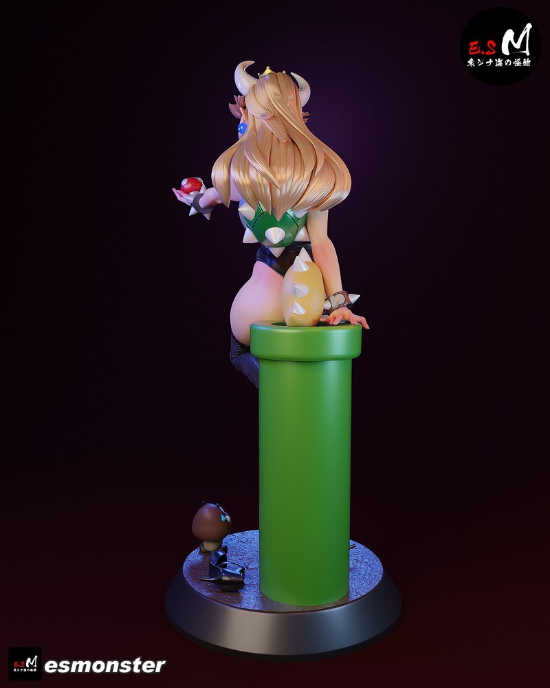 Bowsette V2 3D Printed Kit Unpainted/Unassembled
