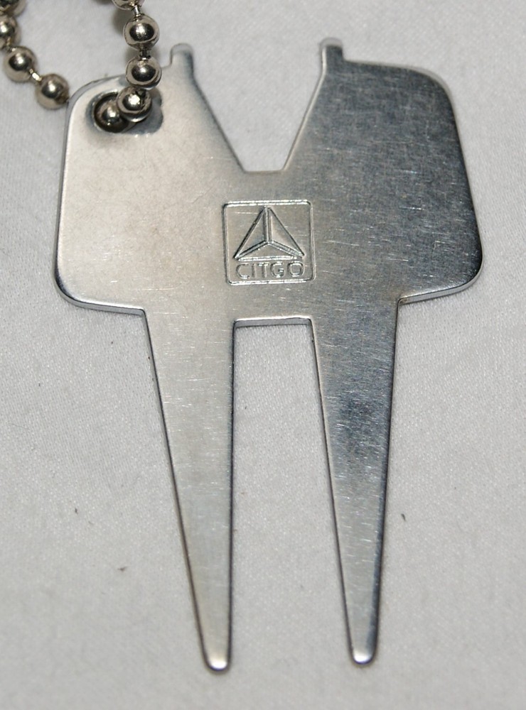 golfaide citgo golf divot tool keychain