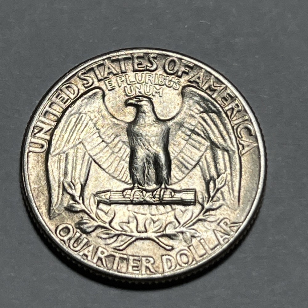 1953 Washington Silver Quarter Errors Die Cracks Reverse Uncirculated