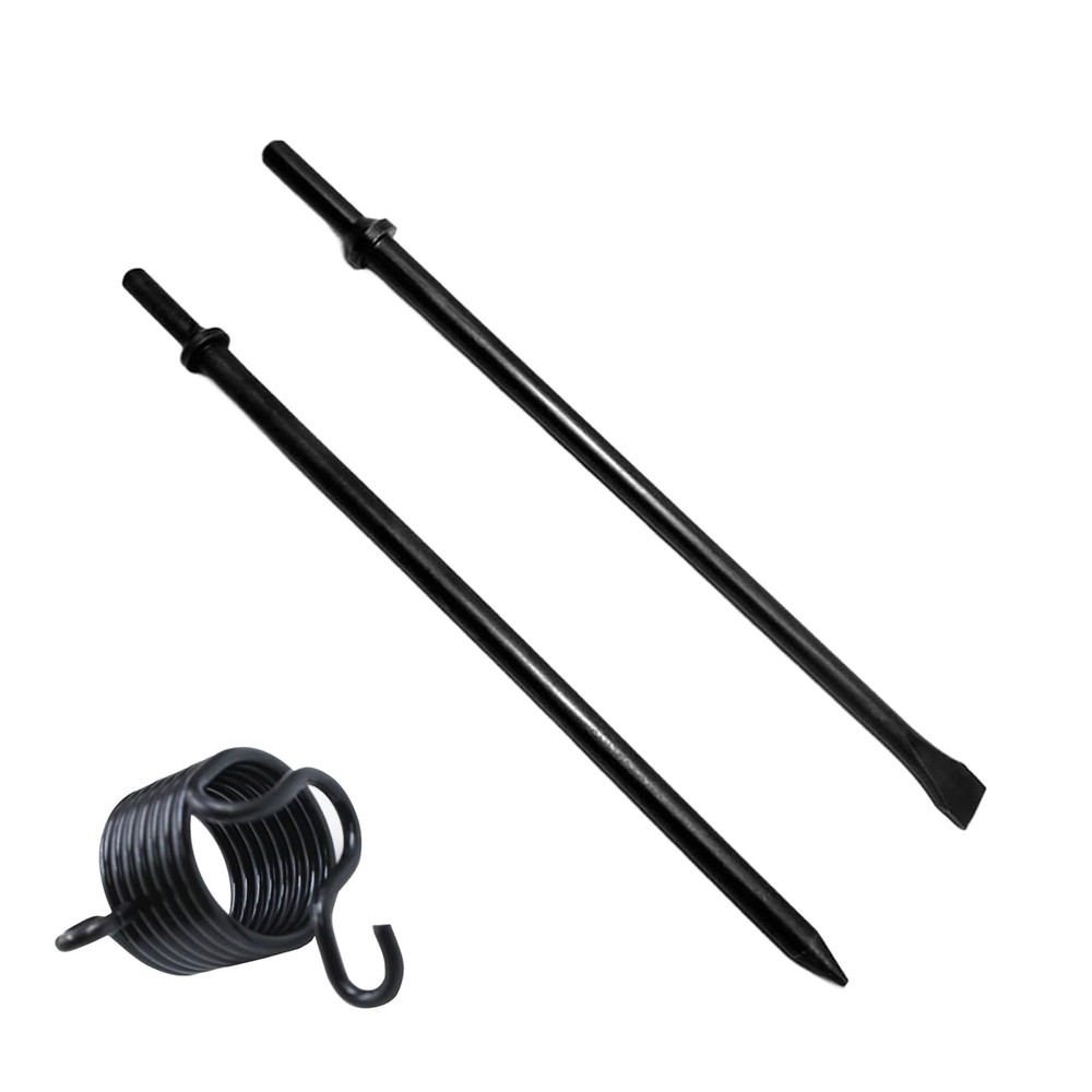 Pneumatic Cold Chisel Set, 3/4" Width 14" Long Air Pneumatic Hammer with Air ...