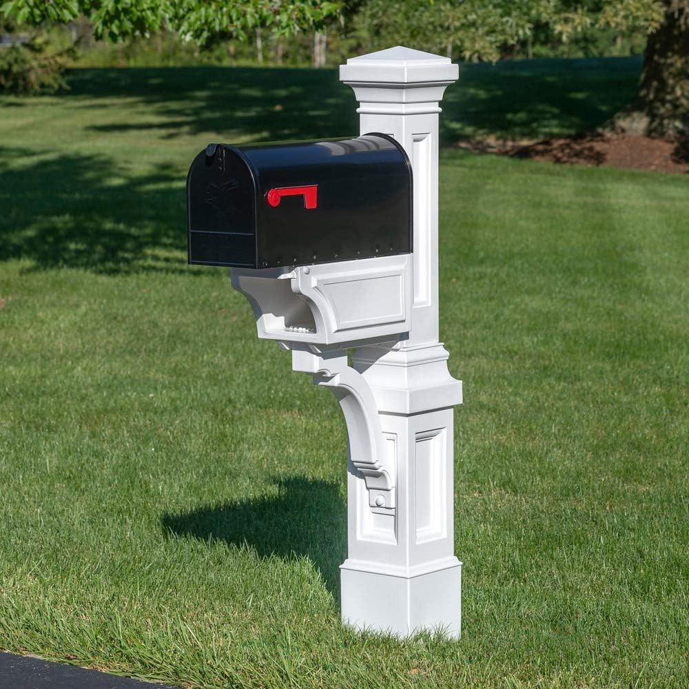 Step2 Atherton Mailbox Post, Mailbox Not Included, Classic White