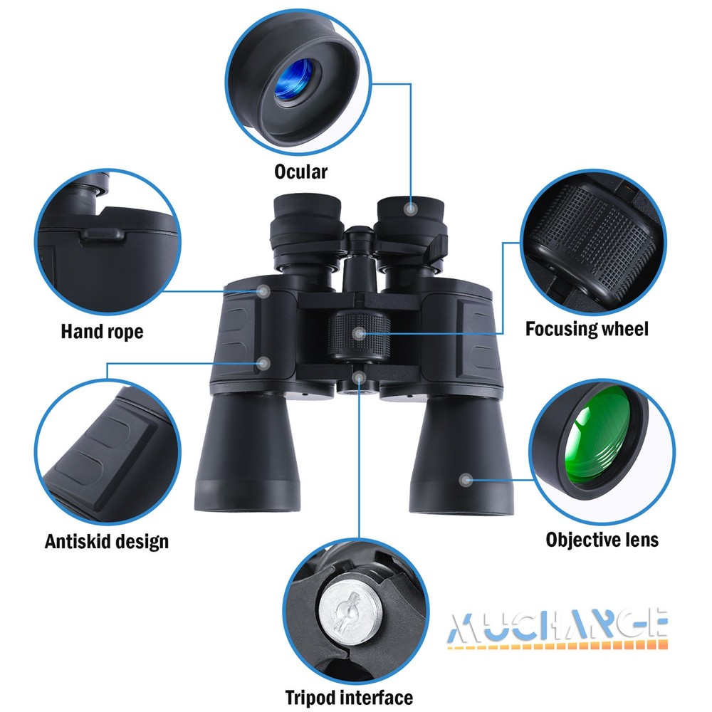 10x-180 X 100 Binoculars High Powered HD Long Range Superior Definition +Case