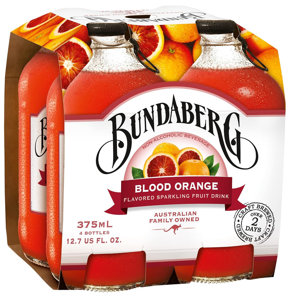 Sparking Fruit Drink, Blood Orange, 12.7 Fl Oz, 4 Count