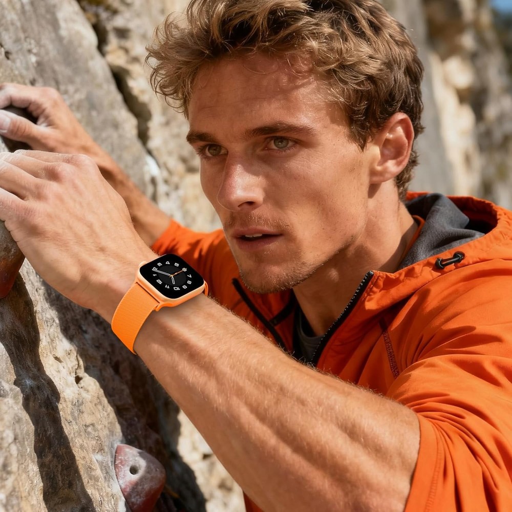 Adjustable Soft Nylon Strap Compatible with Apple Watch Series 7 44mm