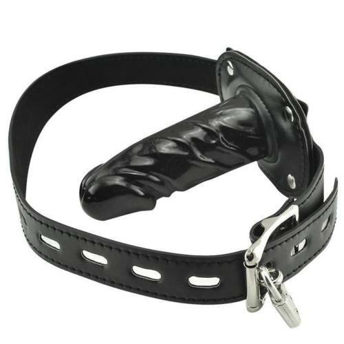 Fixation Oral Open Mouth Gag with Insert Harness BDSM Torture Penis Insert Soft