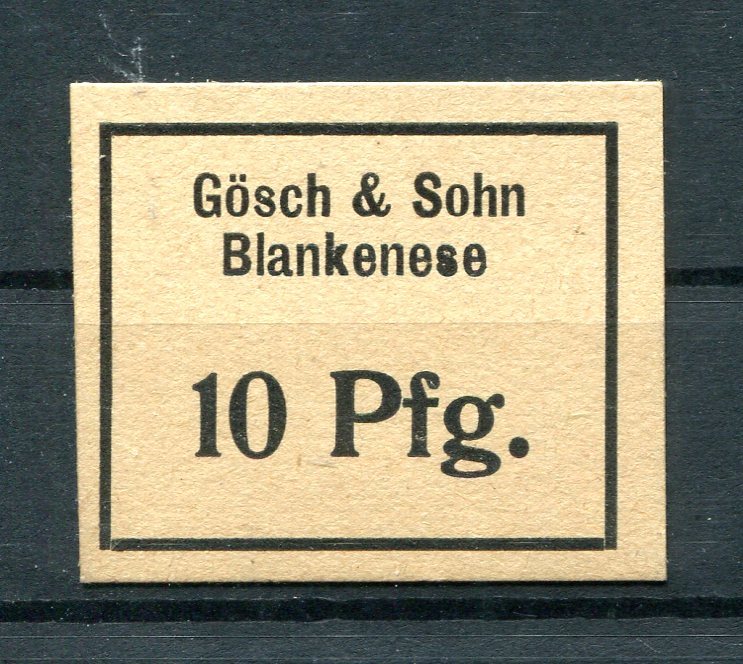 Blankenese 10 Pfg. Gösch and Son