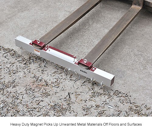 NEW! Hang-Type Magnetic Sweeper With Forklift Hanger, 48" Cleaning Width!!