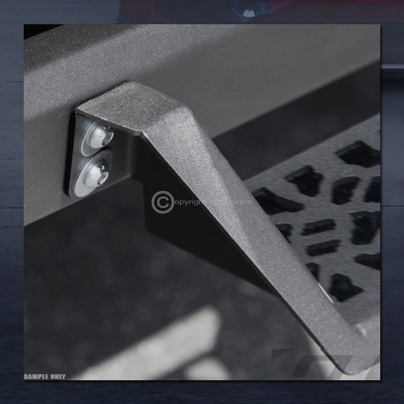 For 2009-2018 Dodge Ram Crew Cab Modular Drop Step Nerf Bars Board - Matte Black