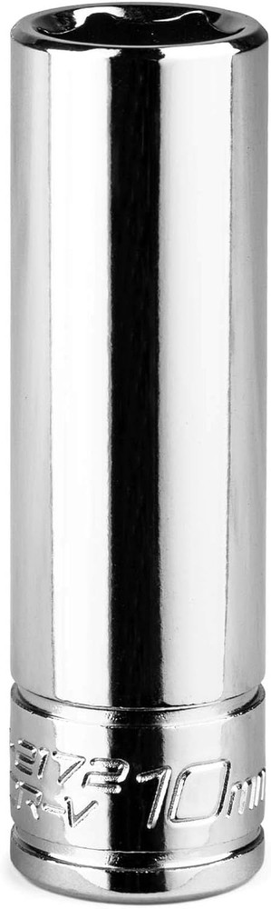 Capri Tools 10 Mm Deep Socket, 1/4-Inch Drive, 6-Point, Metric