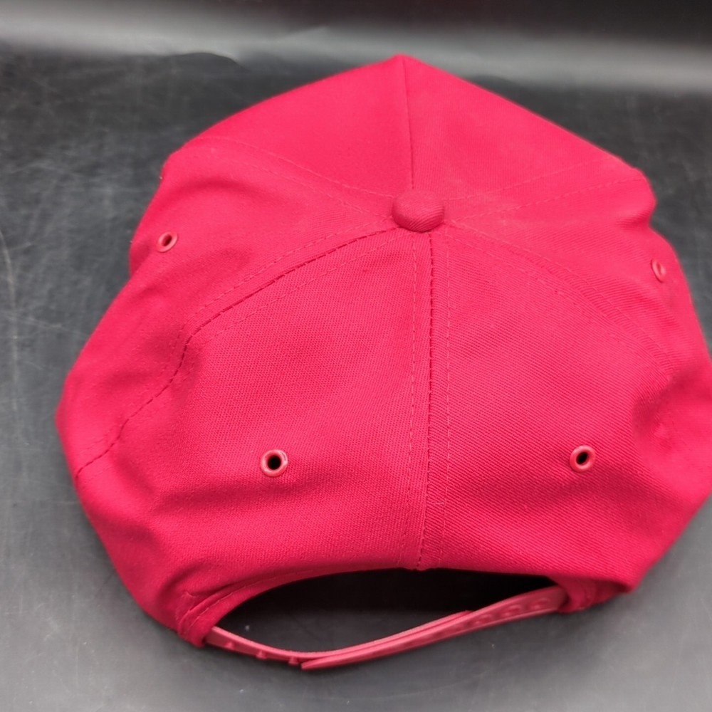 Vintage Winchester Ammunition Red Snapback Hat Cap Embroidered Adjustable
