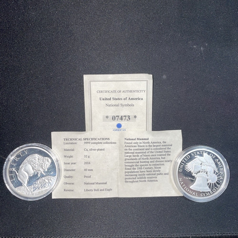 Bison - National Mammal Commemorative Coin w/ COA