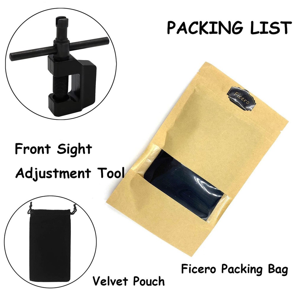 Ficero Front Sight Adjustment Tool, 7.62x39mm Adjust Windage & Black