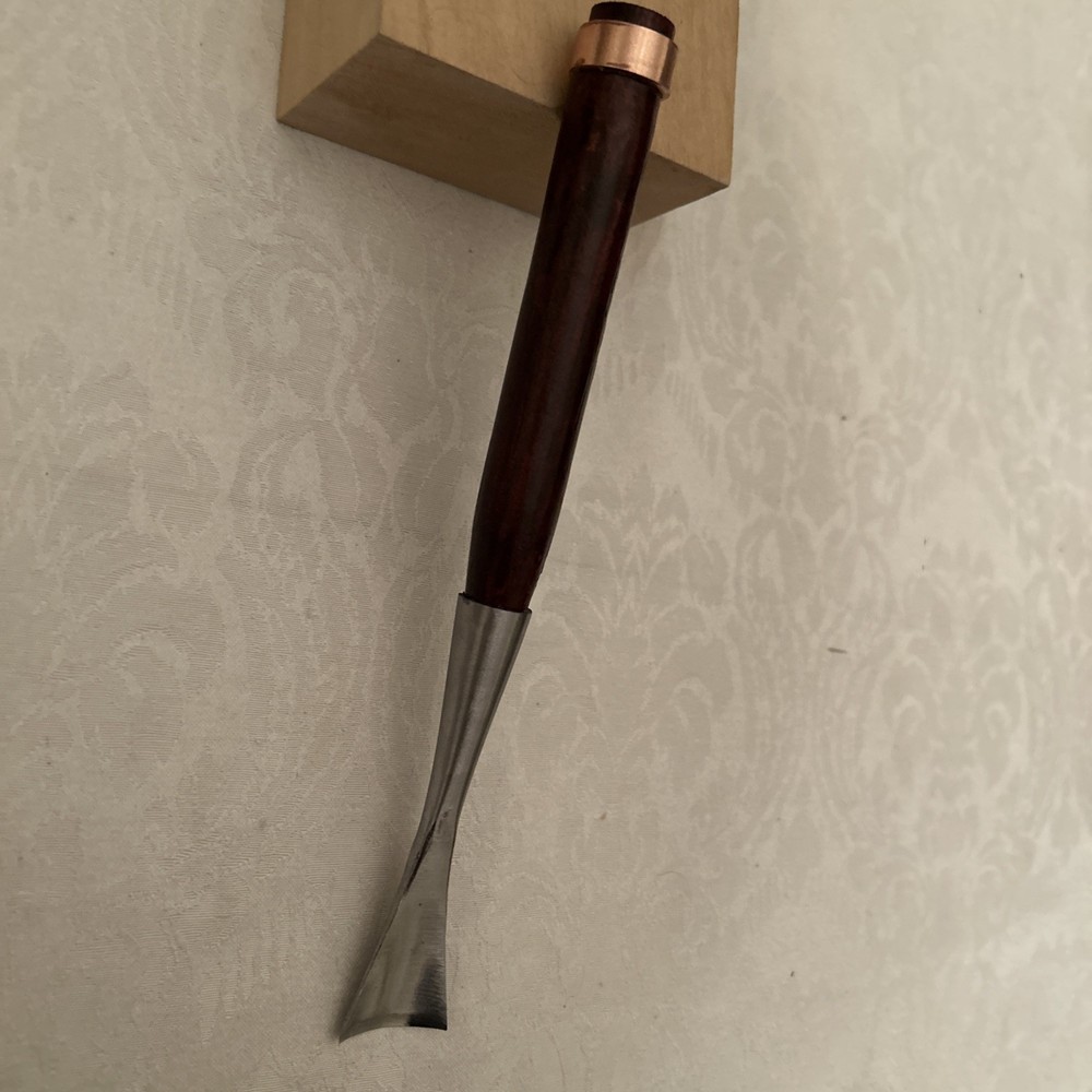 Custom Forged Long Neck Socket Gouge Chisel # 7 / 30mm Fishtail Guaranteed Sharp