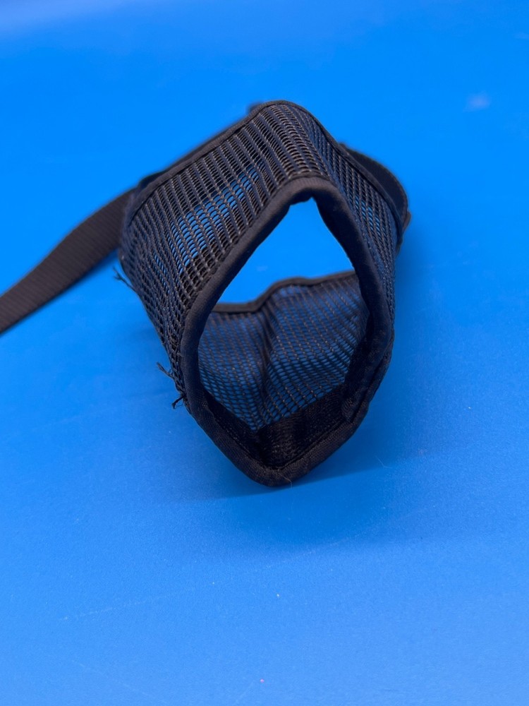 Dog Muzzle Black Mesh With Adjustable Strap Size 2